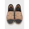 Espadrilles with a signature logo