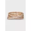 Etincelle gold ring with diamonds