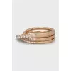 Etincelle gold ring with diamonds
