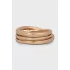 Etincelle gold ring with diamonds