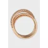Etincelle gold ring with diamonds