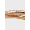 Etincelle gold ring with diamonds