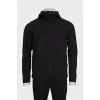 Men's windbreaker with button pockets
