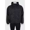 Men's black reversible jacket