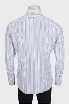 Men's white pinstriped shirt