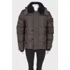 Dark green hooded jacket