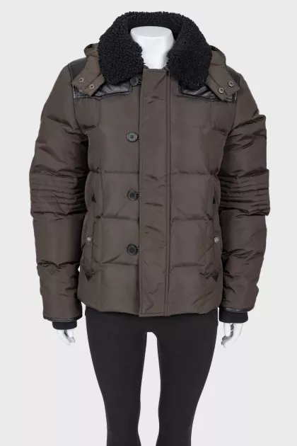 Dark green hooded jacket