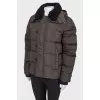 Dark green hooded jacket