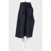 Black-blue skirt with a bow