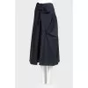 Black-blue skirt with a bow