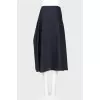 Black-blue skirt with a bow