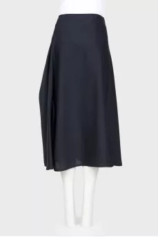Black-blue skirt with a bow