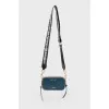 Blue bag with a wide strap