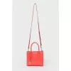 Red bag with a metal lock