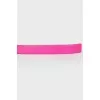 Pink leather belt