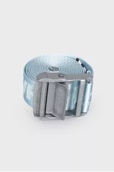 Blue textile belt