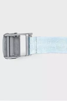 Blue textile belt
