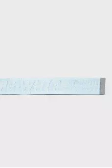 Blue textile belt