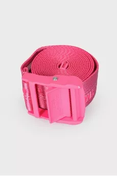 Pink textile belt