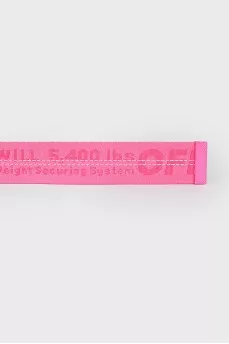 Pink textile belt