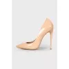 Patent beige heels 