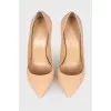 Patent beige heels 
