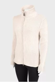Cashmere zipper sweater