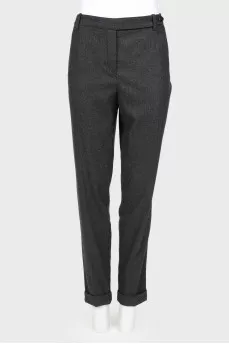 Cashmere pants straight cut