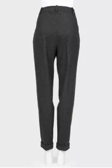 Cashmere pants straight cut