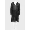 Sheer tassel dress