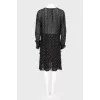 Sheer tassel dress