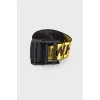 Yellow textile belt