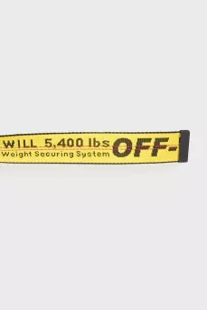 Yellow textile belt