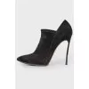 Suede stiletto heels