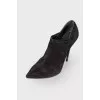 Suede stiletto heels