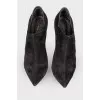 Suede stiletto heels