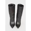 Cooked heeled boots