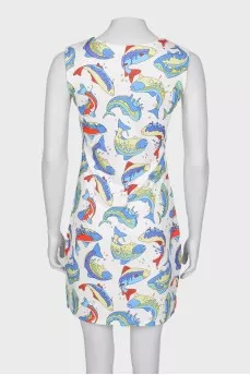 White printed dress
