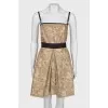 Golden dress with lurex