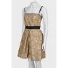 Golden dress with lurex