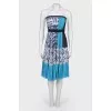 Pleated slip dress