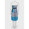 Pleated slip dress