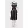 Fitted dress with lace