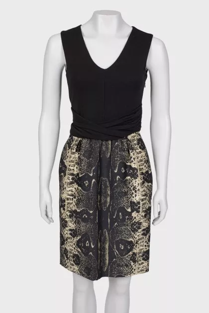 Animal print dress