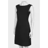 Black dress made of wool
