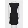 Black dress made of wool