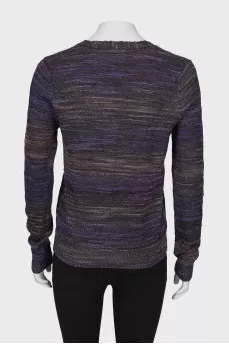 Purple sweater of a straight fit