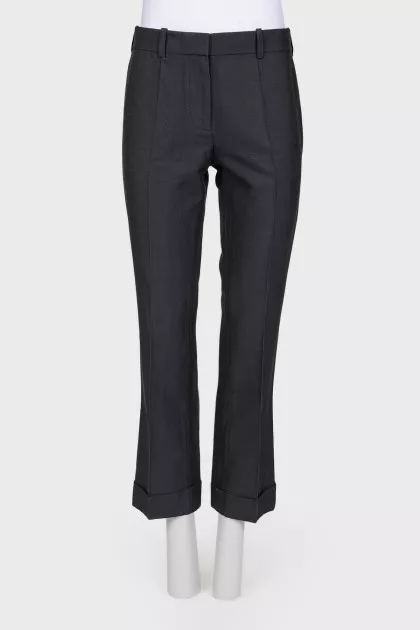 Classic silk trousers
