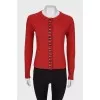 Red jacket with rhinestones