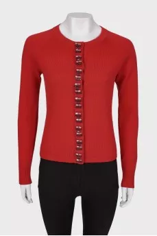 Red jacket with rhinestones
